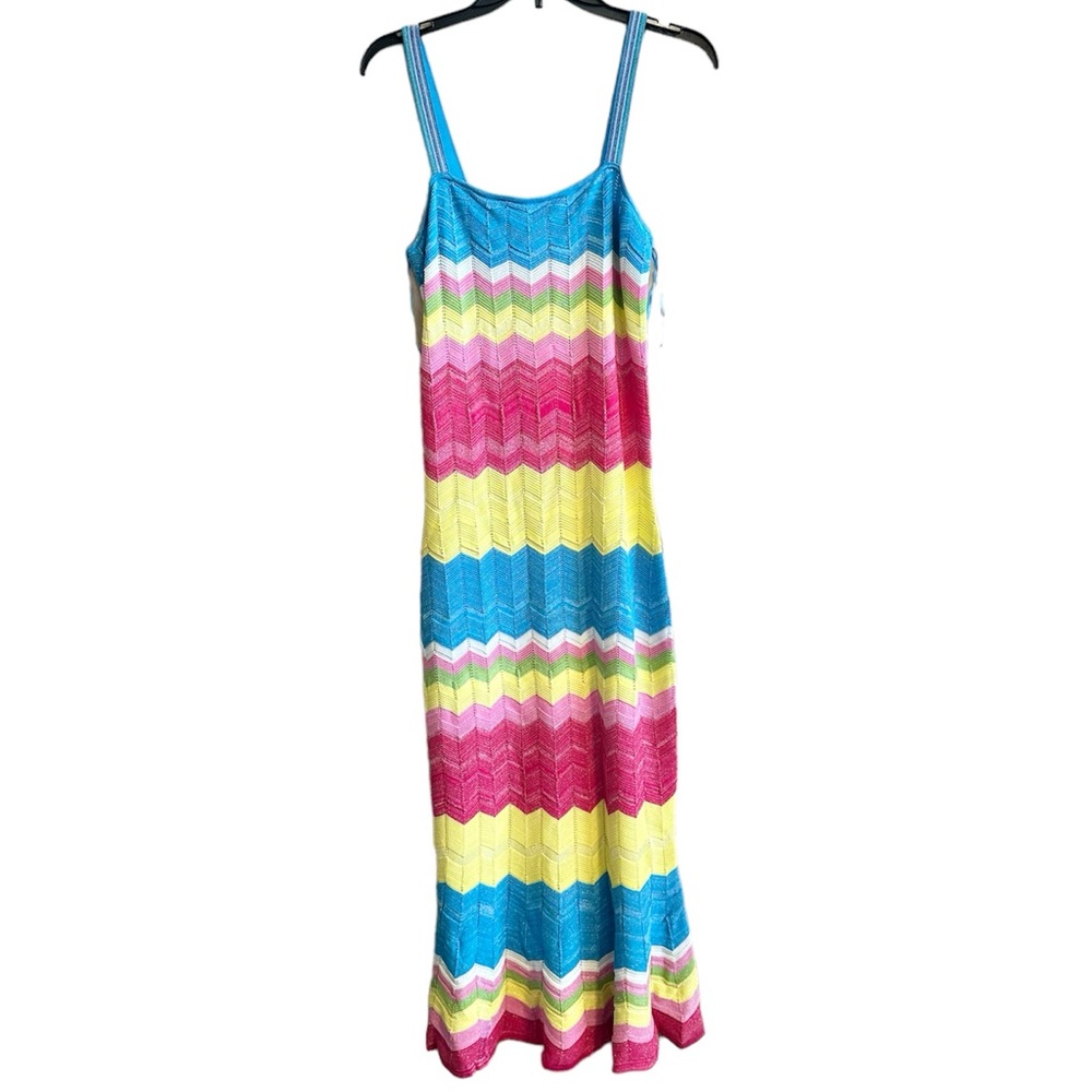 NWT MILLY Olana Zig-Zag Knit Mermaid Dress - Picture 2 of 8